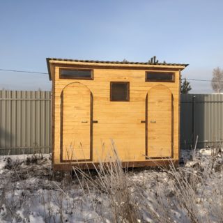 Душ для дачи с раздевалкой и туалетом